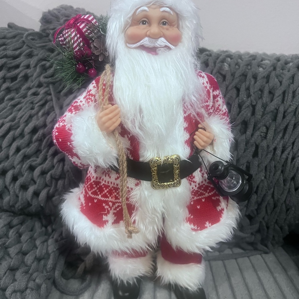 Festive Santa Claus 18 in Figurine in Red and White